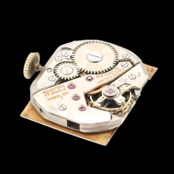 Vintage 22mm Benrus Deco 17 Jewel Men\'s Mechanical Wristwatch BO1 Swiss 10k RGP main image 6